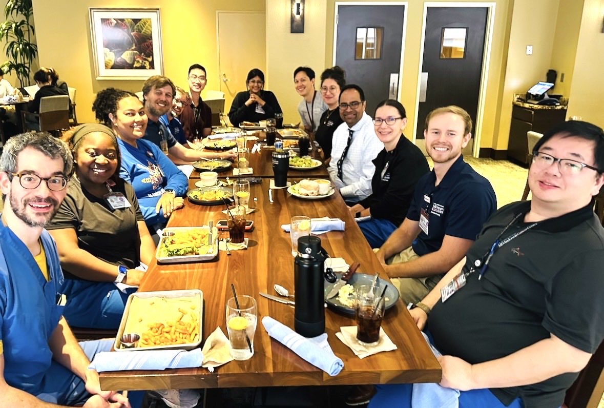 doctorpemm's tweet photo. ๐๐๐Wonderful to host a luncheon today in #appreciation of our amazing #Leukemia #PharmD team ! I really appreciate their hard work, dedication, and awesome contributions to our overall patient care & novel research! @Marxk @CRausch_PharmD @SPaul_PharmD ๐ https://t.co/JSYUrTBQEw