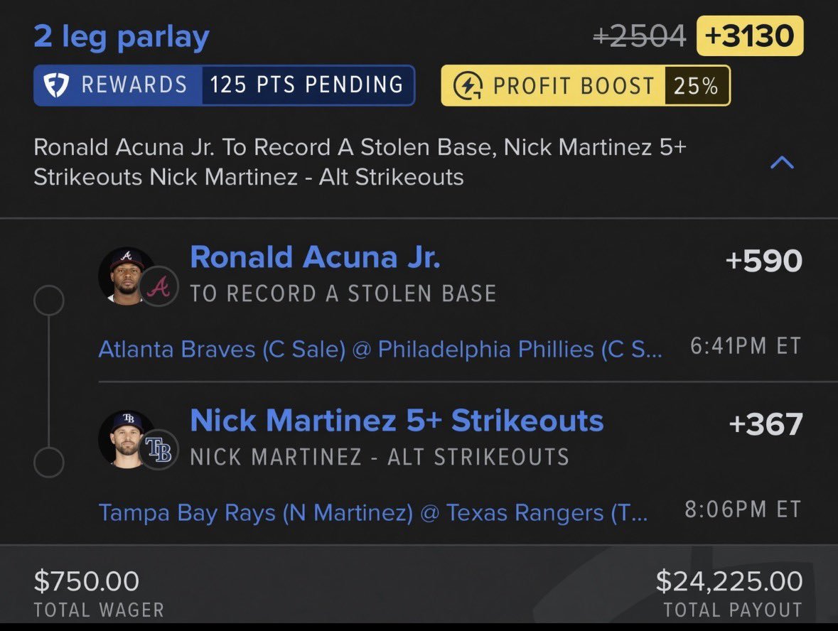 perro_5000's tweet photo. @Silvy_2x @ParlayMistress @MLB @Playbook +3130 on the 2-leg. Who’s tailing? 👀 https://t.co/502IDt6DTm https://t.co/Fd1ELUFgwO