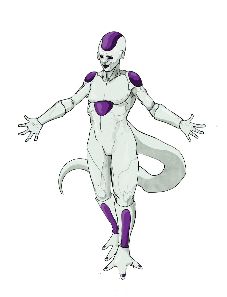 artneew's tweet photo. my take on frieza #sketch #dragonball https://t.co/H4rsZ0aPzt