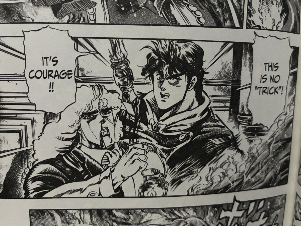 bignoriaki's tweet photo. the way jonathan holds speedwagon here🥺 https://t.co/WmF5UwK1eX