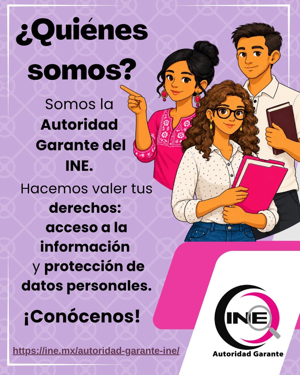 AG_INEoficial's tweet photo. #AGComparte ⚖️📖 La Autoridad Garante del INE hace valer tus derechos. ¡Conócenos! https://t.co/UD5cDJWHcb