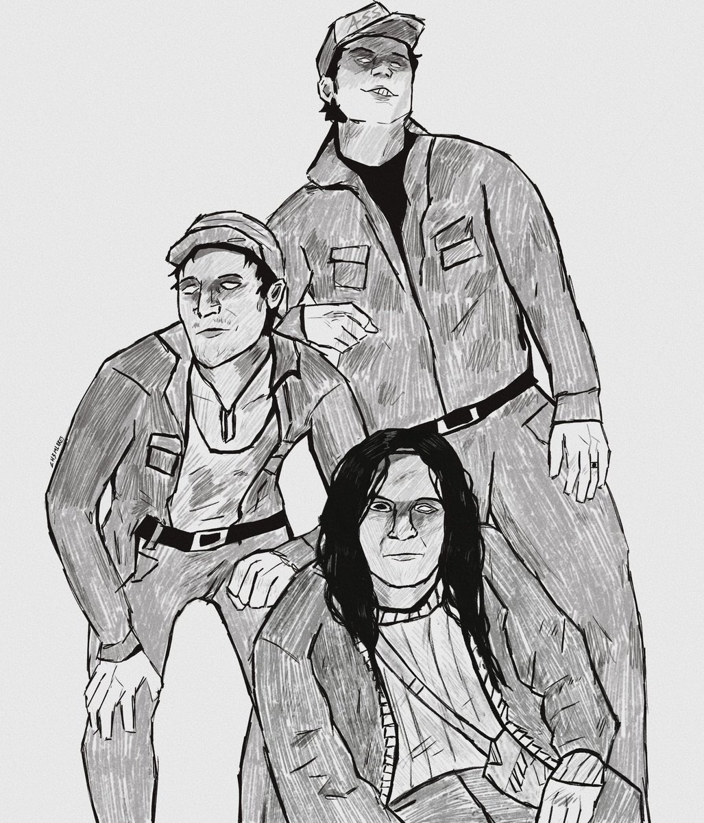 ch3ml8kes's tweet photo. they're feeling waxy #houseofwax #bosinclair #vincentsinclair #lestersinclair #houseofwaxfanart https://t.co/KByviPtdMe
