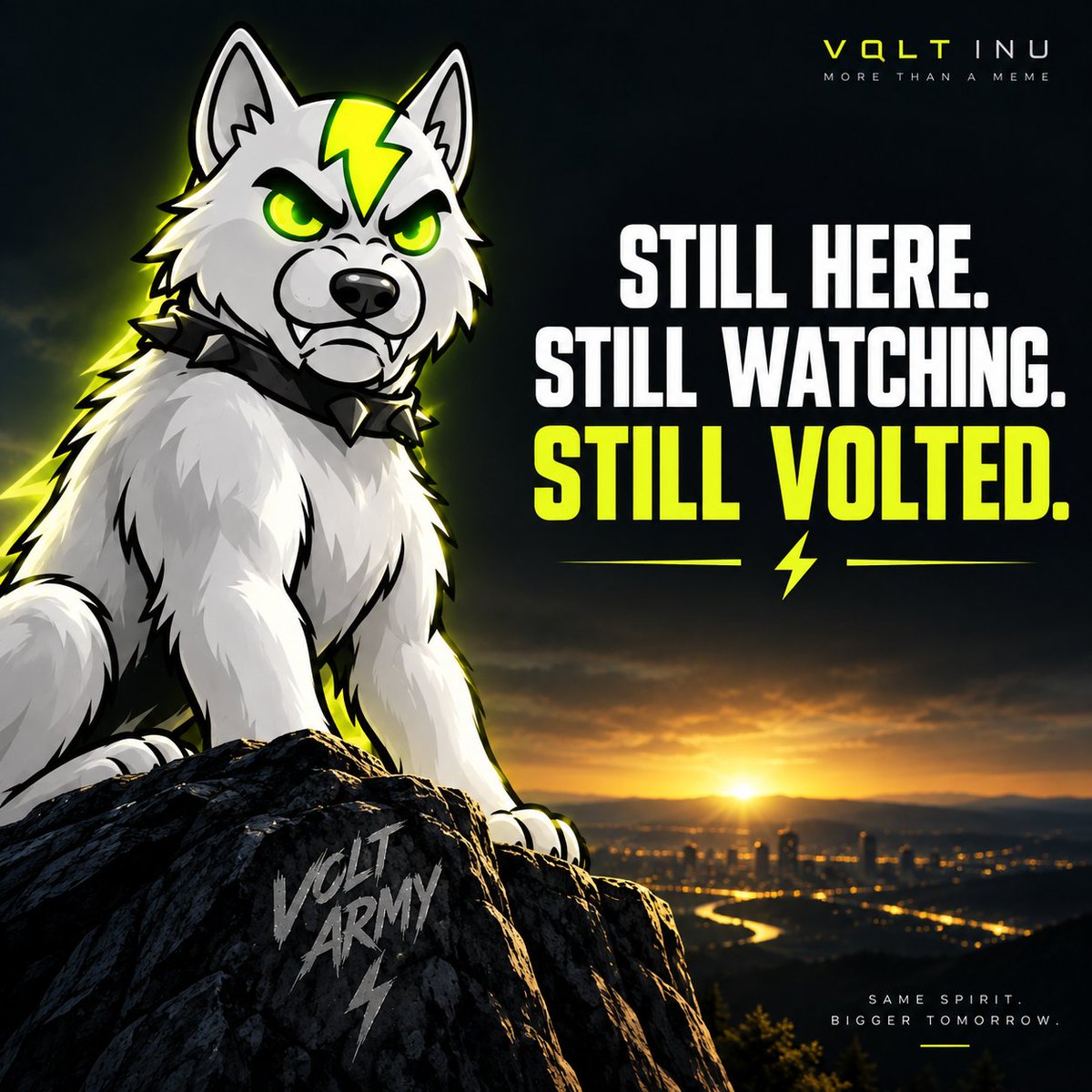 VoltInuDaily's tweet photo. Some moments are for making noise. Some moments are for watching, listening and waiting for facts. ⚡️

The VOLT community has been here for nearly five years. We don’t need to pretend every chapter is easy — and we don’t need to write the next chapter before we know what it is.

For now, we wait for clarity.

Still here. Still watching. Still VOLTED. ⚡️