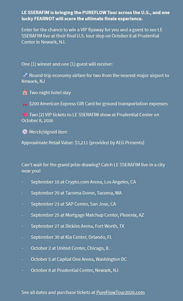 USA_LSRFM's tweet photo. 👉https://t.co/B8UipmDpY4 

iHeartRadio and @JoJoWright are giving a lucky fearnot the ultimate finale experience with 2 VIP tickets for the Newark finale on 10/2 + 
✈️ Round-trip airfare for two from the nearest major airport to Newark, NJ
🏨 Two-night hotel stay and more https://t.co/2N9VTqZSRb