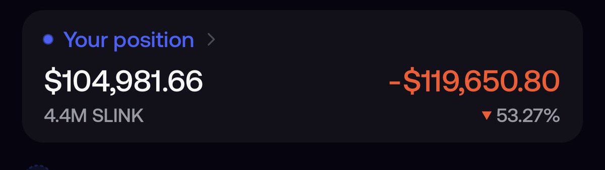 RuneCrypto_'s tweet photo. mistakes were made in my wallet 

> @shivon tweeted they’re supporting $SLINK
> looks hacked. won’t buy
> @RyanTanaka confirmed it’s hacked

> @elonmusk replies to the post by @shivon supporting @Shivolink 
> coin skyrockets, zero to $20M

> @RyanTanaka says he was wrong, account is “not hacked”
> coin skyrockets, $20M to $70M

> nobody believes it’s actually real
> coin dumps from $70M to $10M
> $750,000 in fees for the dev

I took the risk. the potential was massive. I lost. I’d do it again tho, will just be more careful next time

still watching chart & tweets tho