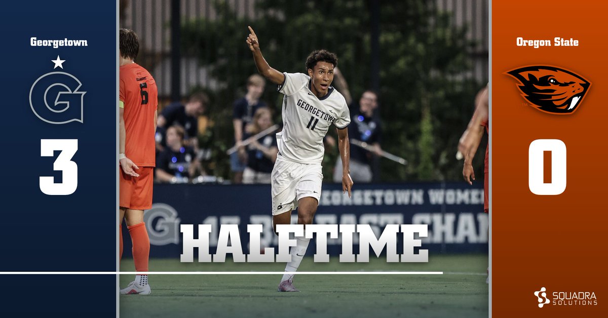 GUHoyasMSoccer's tweet photo. Hoyas lead at the half!

#HoyaSaxa #HoyaBold #SurroundShaw https://t.co/9kBcOR3l4b