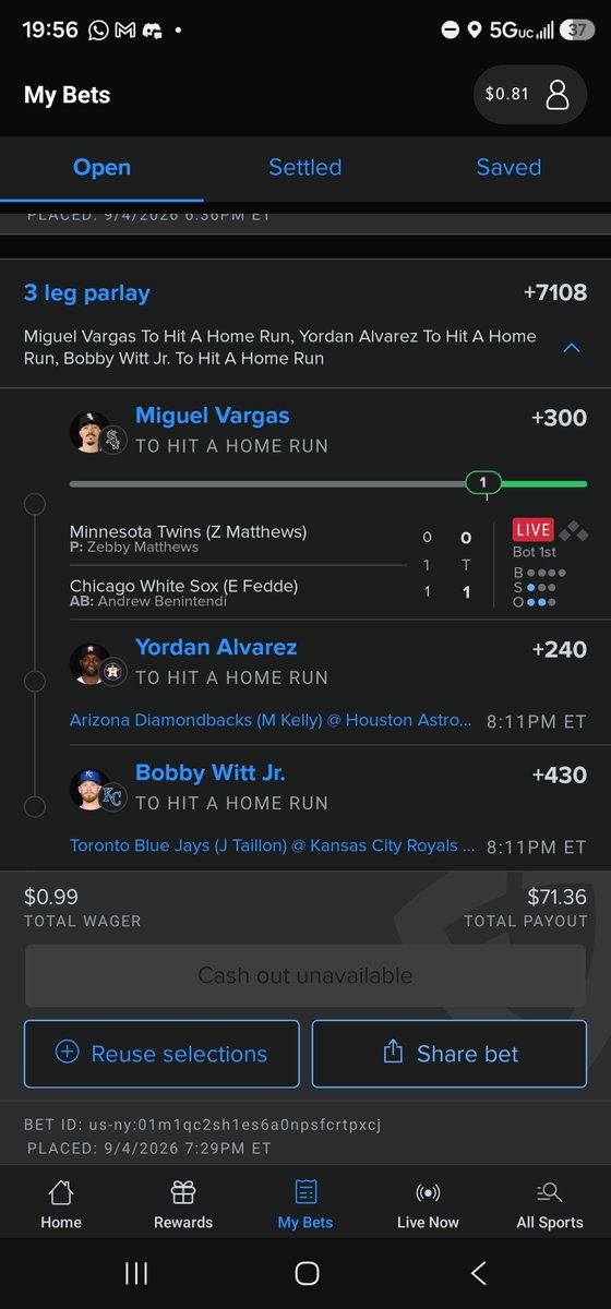 geokerraffles's tweet photo. Miguel 🔥🔥🔥🔥 @HomeRunPredict https://t.co/ypovT8yIWp