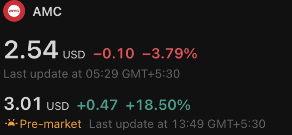 Defi_EdwardTwin's tweet photo. Why is $Amc stock up 20% pre market?

whats going on with $amc?

Looks like its finally about to go $10. https://t.co/aakIswWQrT