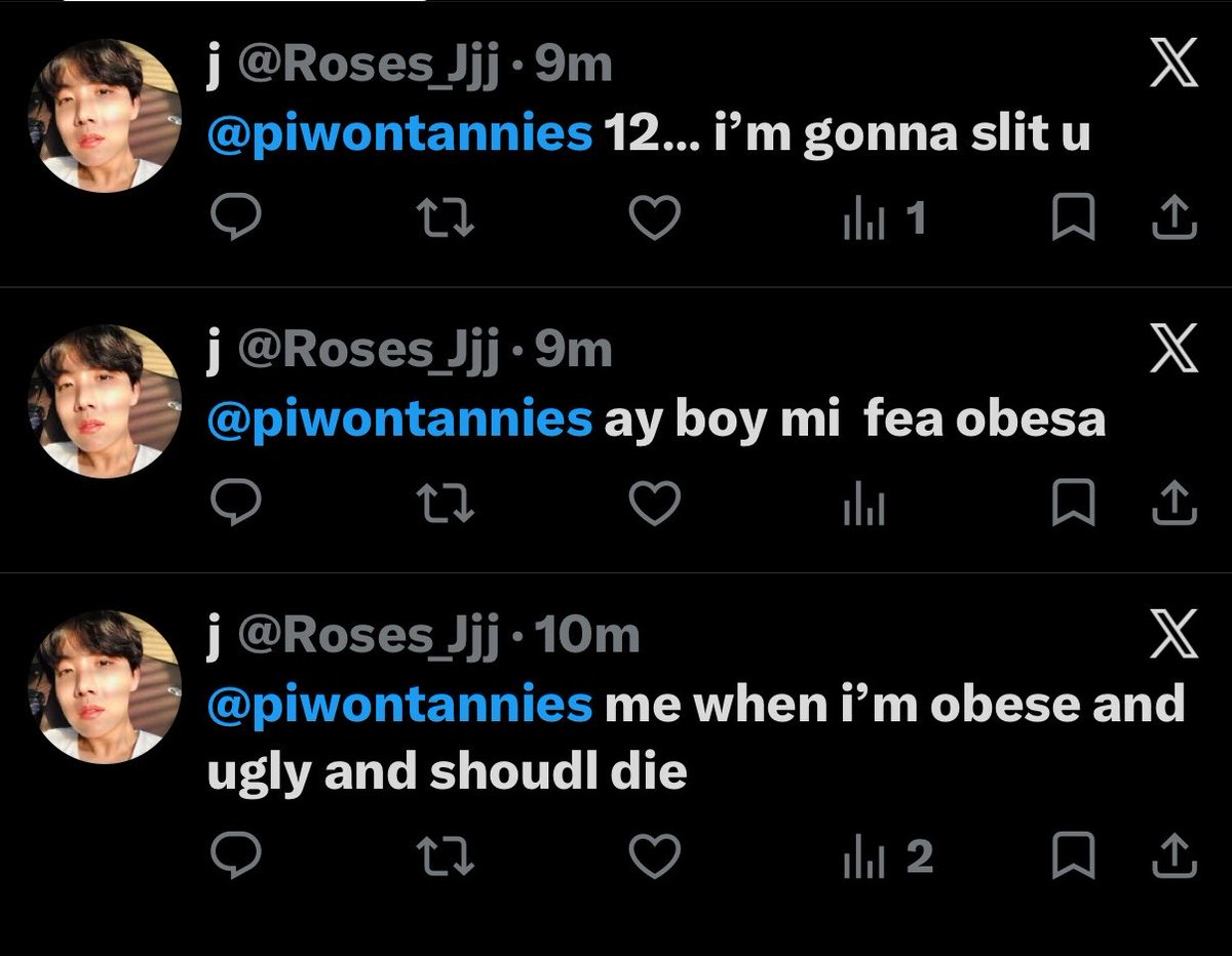 piwontannies's tweet photo. these are the kind of jobless mentally ill misogynistic losers that will stay in the fandom btw 😹 how miserable do you have to be to do this with several accounts im crying likeDLFLSLSL https://t.co/oC7u9n9cxR