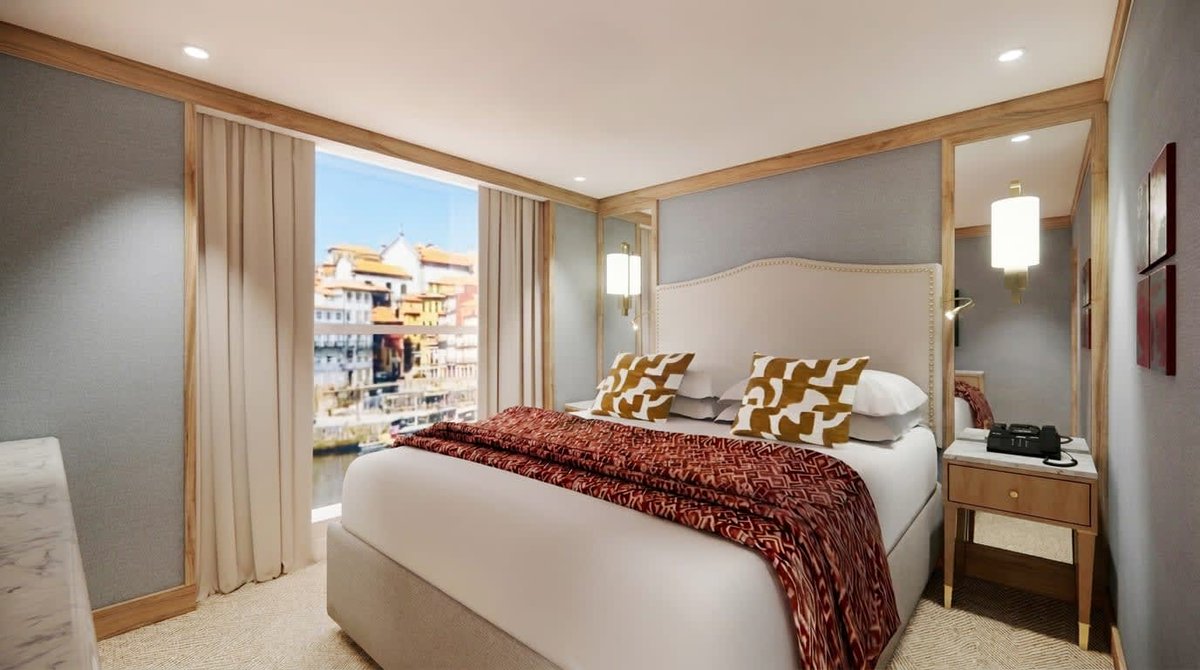 dream_trips's tweet photo. The S.S. São Rafael will join the S.S. São Gabriel in our Portuguese fleet in 2027. With polished wood and beautiful furnishings that complement the stunning scenery, the S.S. São Rafael will bring guests through the gorgeous landscapes of Portugal’s famed wine growing region. https://t.co/nPf7EVXyP8