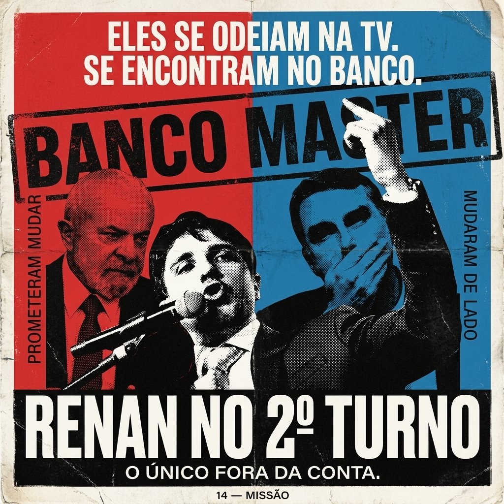 dimitriabramovv's tweet photo. RENAN NO 2º TURNO. 

Pelo certo, e pelo futuro. https://t.co/IJ7tPQVVR7
