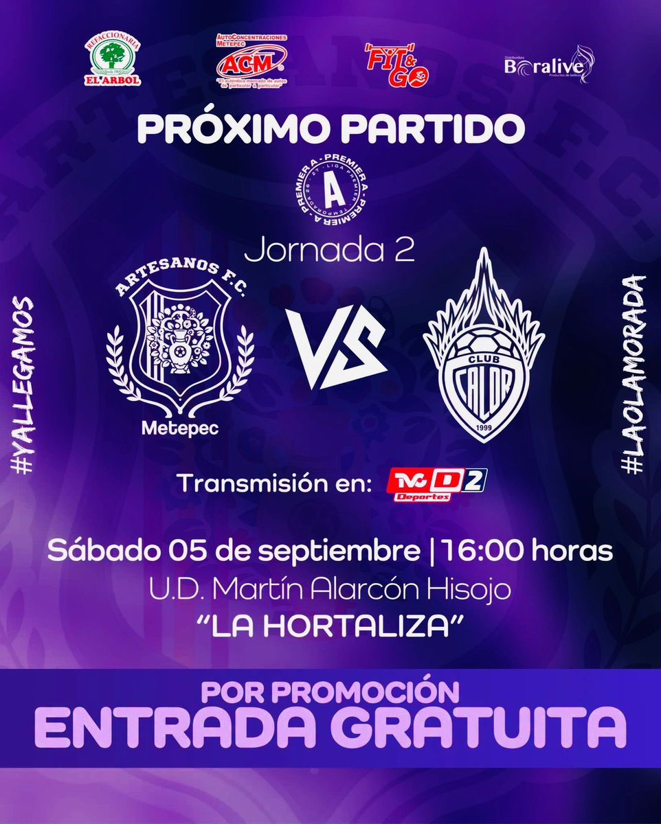 MetepecGobierno's tweet photo. Nuestros Artesanos de Metepec debutan en casa dentro de la Premier A, recibiendo al Club Calor en la Jornada 2

La invitación está abierta para que las familias metepequenses llenen las gradas, apoyen al talento local y hagan sentir la fuerza de nuestra casa

🎟️ Entrada GRATIS https://t.co/60BdkK6mmo