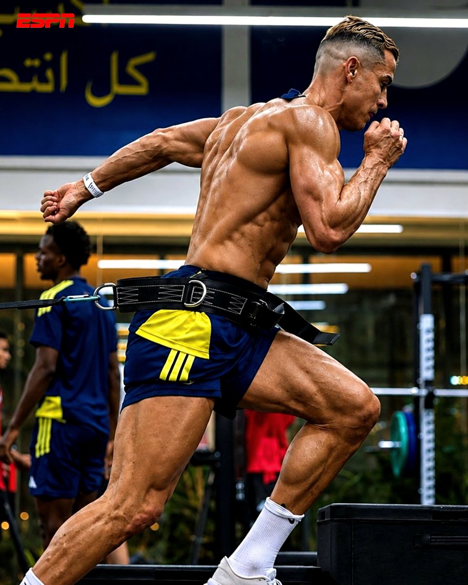 ESPNBrasil's tweet photo. COMO DIZEM: ELE É O ROBOZÃO! 🤖

Cristiano Ronaldo no auge dos seus 41 anos. Dá para jogar muita bola ainda, ein fã de esporte!

O CARA É IMPARÁVEL 🔥👑

📷: @espnargentina

#FutebolNaESPN #CristianoRonaldo #Cr7 #Robozão https://t.co/bfsZpWzmdy