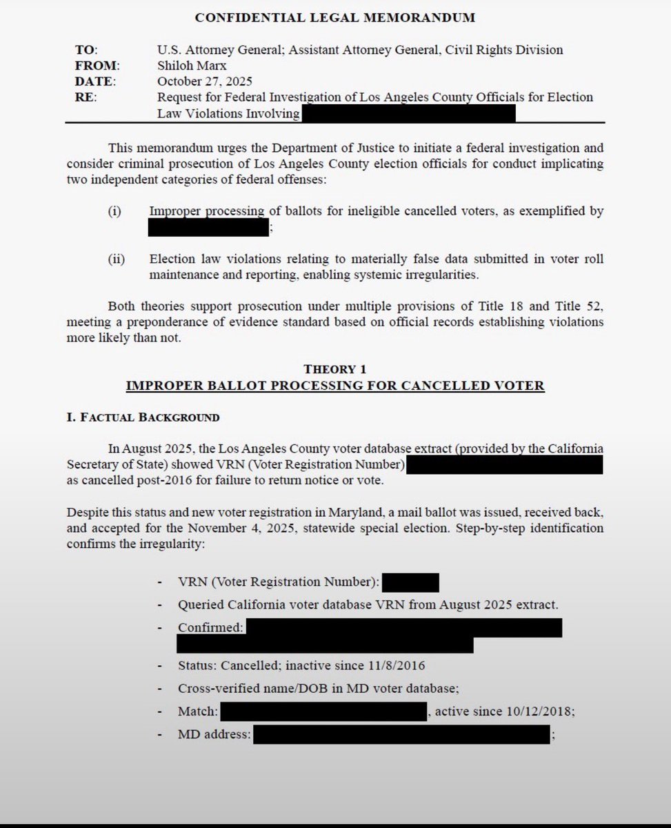 Real_RobN's tweet photo. 🚨🚨 The Trump DOJ has officially requested that the Supreme Court of the United States GREENLIGHT President Trump’s mail-in ballot restrictions for the 2026 midterms—pronto.

Gavin Newsom used mail-in ballots from canceled/removed voters to rig Prop 50.

In other words: Not only did Gavin Newsom use mail-in ballots from canceled/removed voters to rig his unconstitutional, race-based Prop 50, but he also used illegal aliens.

And:

@karolineleavitt: “If you want to deny that, I’m happy to provide you with all of the evidence.”

Eight days after evidence was given to the U.S. Department of Justice and the White House, Trump’s administration announced that California was under legal and criminal review.