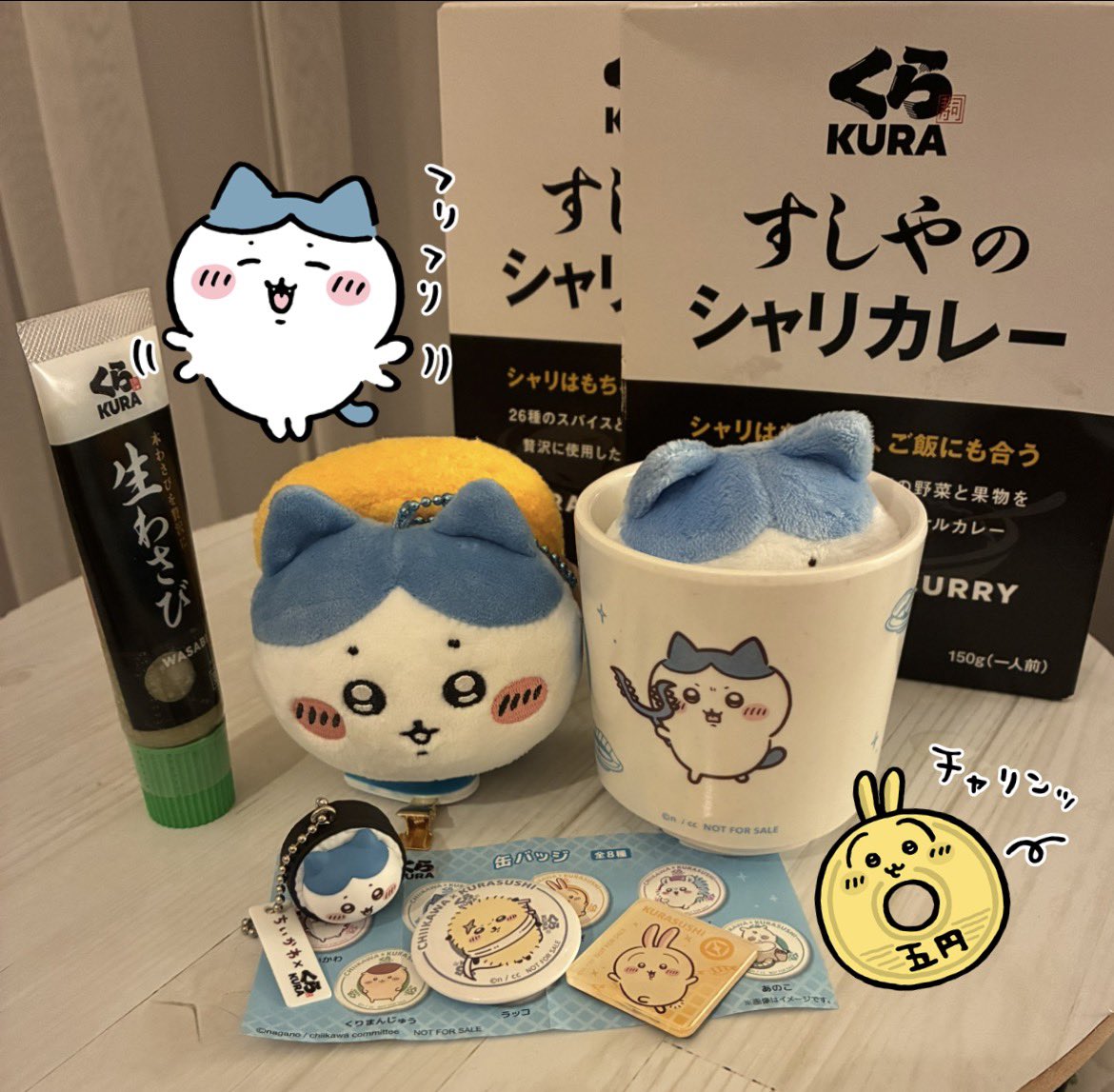 karintou_mintia's tweet photo. くら寿司行��てきたよん✌️
アイスコーヒーとトマトとパイナップルとブロッコリーが神でした(物販は金額怖くて買ったけど全然足りてた)
ようやくハチワレちゃんマスコットも当たった✩°｡⋆⸜(* ॑꒳ ॑*  )⸝ https://t.co/TTgEJA472q