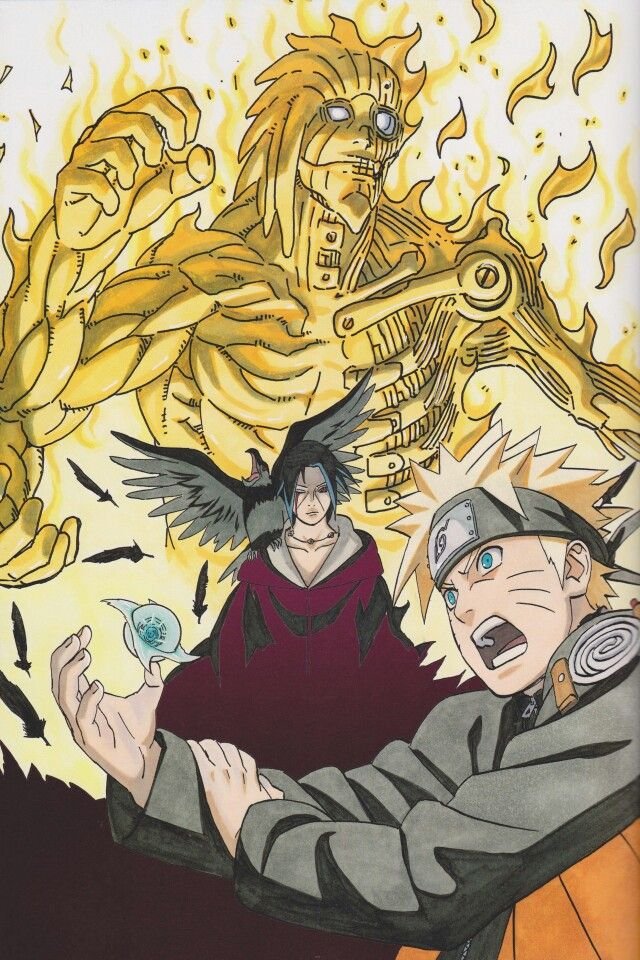 StarEaterXIII's tweet photo. naruto illustrations are so damn cool https://t.co/2u1xxM7eau