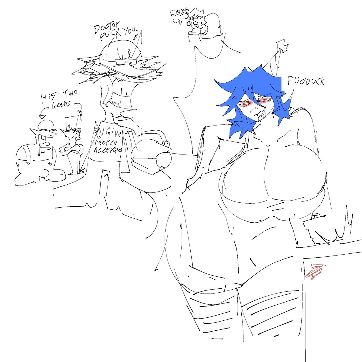 PlasticBeachInc's tweet photo. quick bday doodle https://t.co/hcntaDUcJH