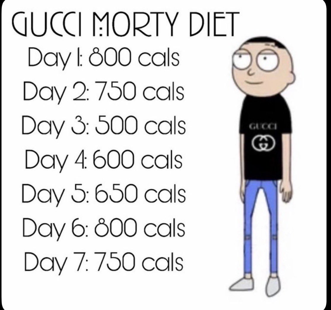 namgyubong's tweet photo. who else up following the gucci morty diet https://t.co/4bYEGAcCG7