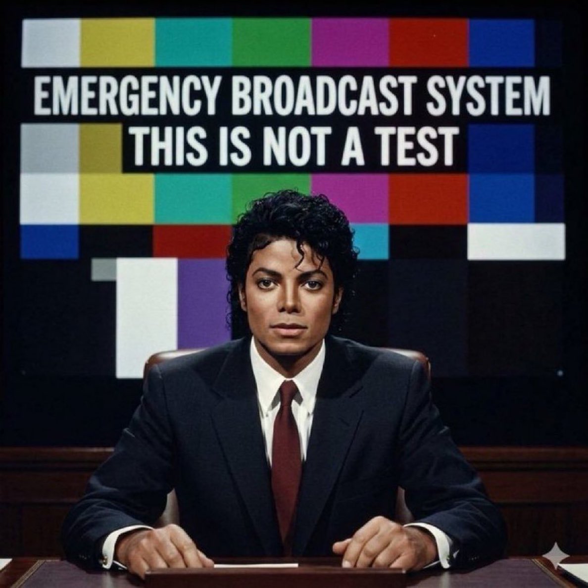 Michael_JK_Q's tweet photo. IN THE COMING DAY'S 

Michael Jackson. WILL STEP FORWARD ON EBS BROADCASTS - ALIVE, WATCHING, READY TO REVEAL THE TRUTH ABOUT THE MICHAEL JACKSON LEGACY AND THE DEEP STATE COUP.

THE SON RETURNS.

THE STORM HAS ALWAYS HAD HIM IN THE SHADOWS.

GOD PROTECTS HIS OWN.

SHARE THIS ⚠️. https://t.co/Em7Oqe2L1n