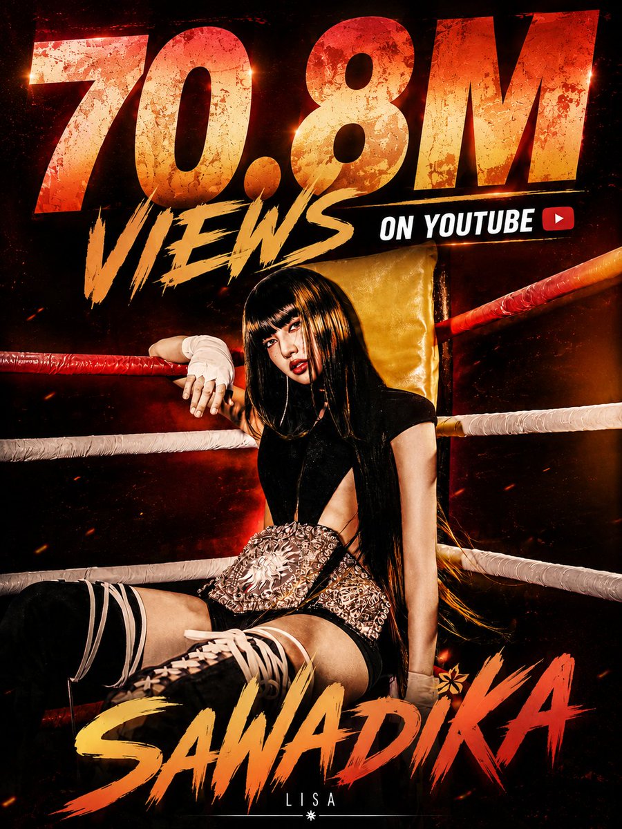 CREW_LISANESIA's tweet photo. #LISA's "SaWaDiKa" meraih 70,8 juta penayangan di YouTube dalam 24 jam pertama.

Menjadikannya debut video musik terbesar di platform tersebut pada tahun 2026.

SAWADIKA OUT NOW #LISA_SaWaDiKa https://t.co/xqNFZskA2W
