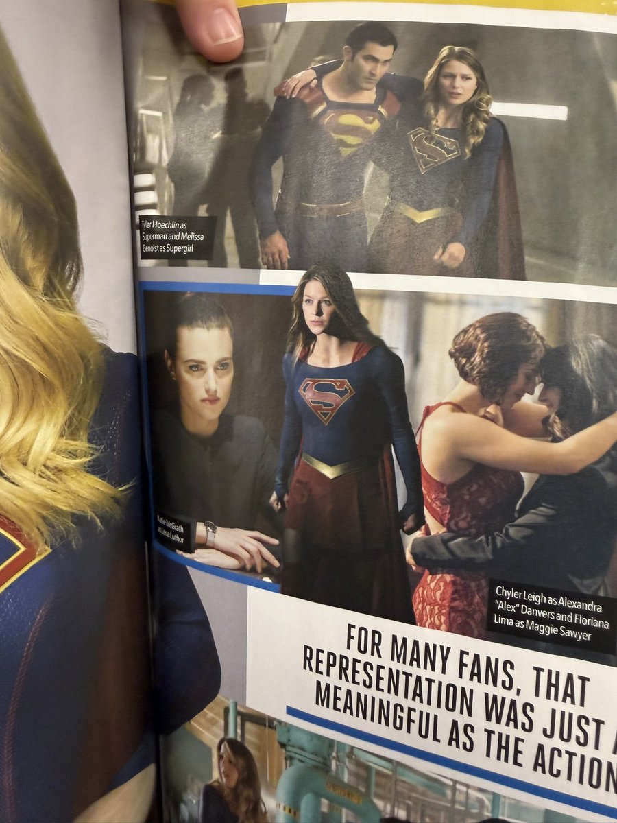 rosezorel's tweet photo. SUPERCORP FOUND IN A SUPERMAN MAGAZINE???? highlight of my day fr https://t.co/pQVbLAImwg