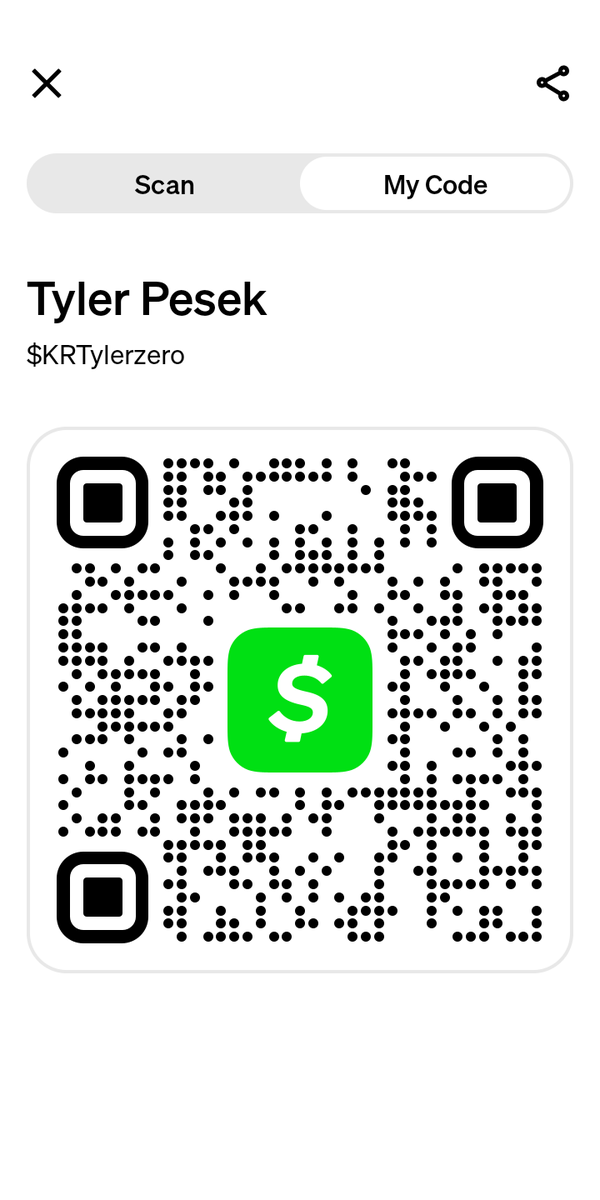 TylerPesek's tweet photo. #CashAppFriday
Leaving my invite code and QR code.
Get $5 when you send $5+ with Cash App. Create your account with my code: 6VZVRFS. Terms apply.
https://t.co/TvgVdKv30t https://t.co/iAw5XkHa0V