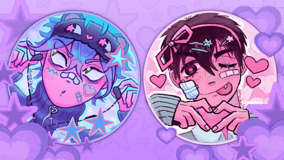 Meiboly_'s tweet photo. Some ALNST matching pin designs I made a while ago!!🌟

#ALNST #alienstage #에이스테 https://t.co/uSnl4YW2ML