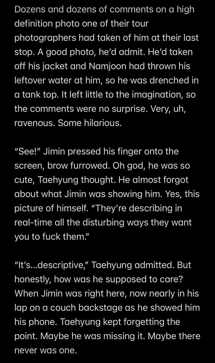 ynkklighter's tweet photo. happy #95zday here’s part of a little canon compliant vmin drabble I wrote on the plane to LA 😩 https://t.co/Cwf9Bk4tft