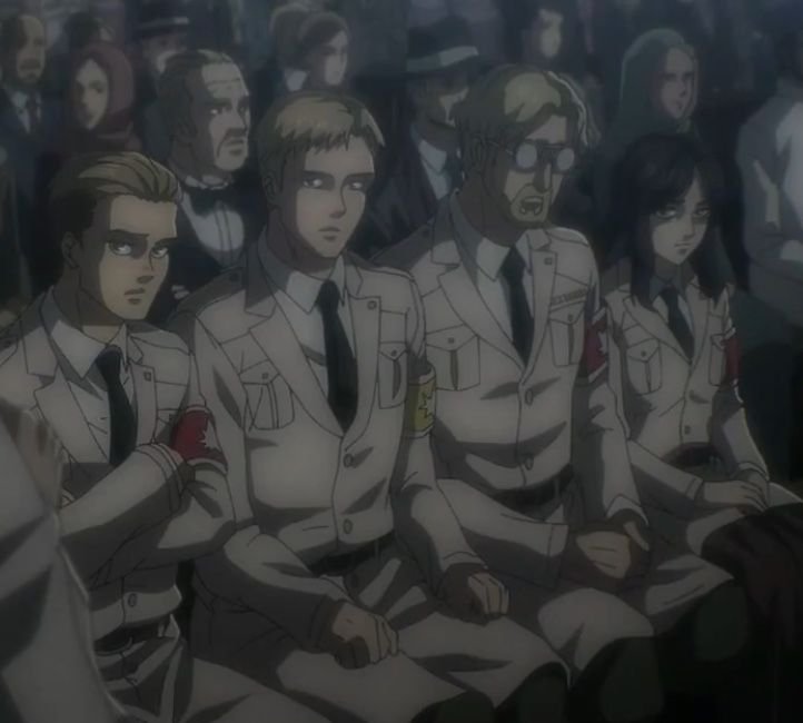 ridereiner's tweet photo. imagine being pieck and being around blonde men 24/7 😭💀 https://t.co/ygpY5XZb28