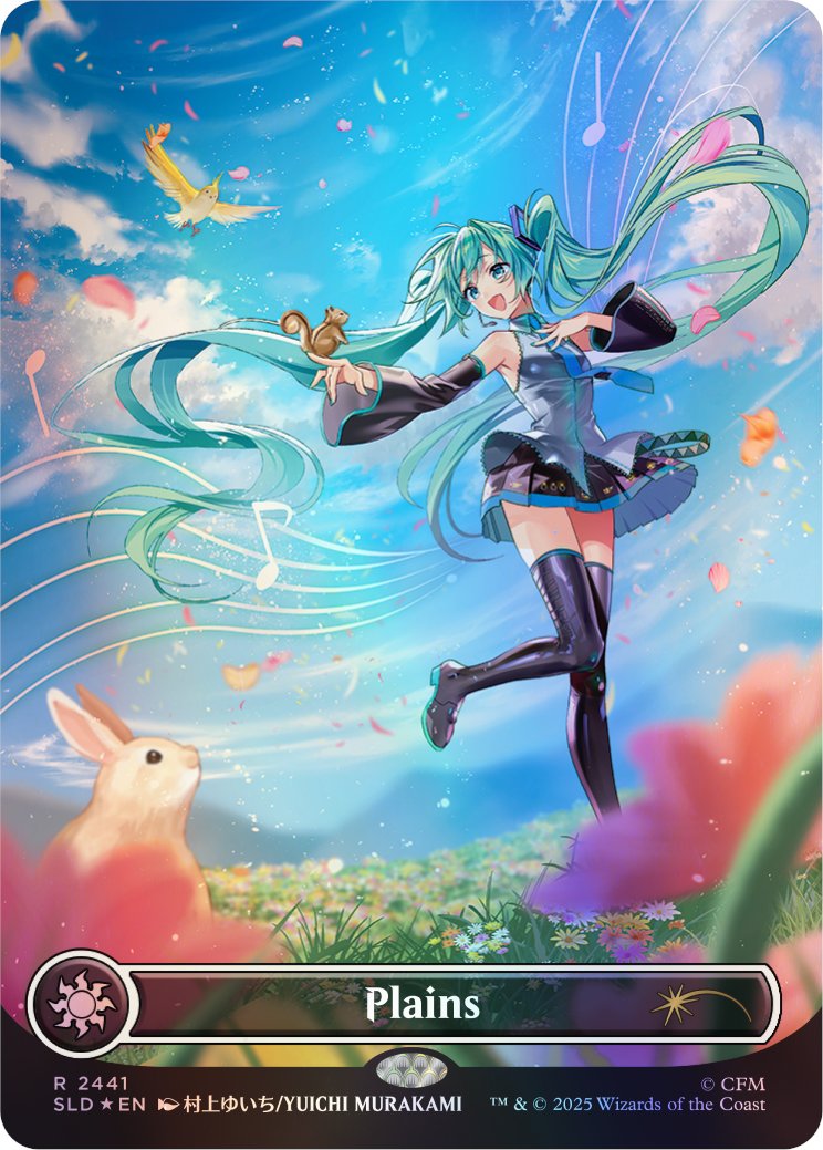ebitenm's tweet photo. マジック・ザ・ギャザリング『Magic: The Gathering “Secret Lair Commander Deck: Hatsune Miku”』にて【平地/Plains】を描かせていただきました。よろしくお願いします！https://t.co/GPj8RIC7td

#mtgjp https://t.co/JSF9Sbn14Y
