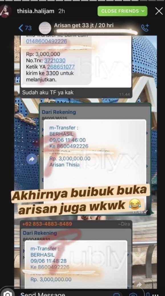 independentjawa's tweet photo. Tangkapan layar yang bocor dari story Instagram Close Friends yang diduga milik istri Gubernur Kalimantan Tengah telah memicu kemarahan publik yang besar. Di postingan pribadi itu, ia tampak memamerkan saldo rekening bank yang sangat besar sekaligus tunjangan besar yang diberikan suaminya.

Pamer kekayaan di media sosial ini langsung menuai kritik pedas dan sorotan tajam. Banyak yang mempertanyakan transparansi dan keabsahan jumlah uang yang begitu besar, mengingat suaminya sebagai pejabat publik wajib mempertanggungjawabkan hartanya secara ketat kepada publik.😷
