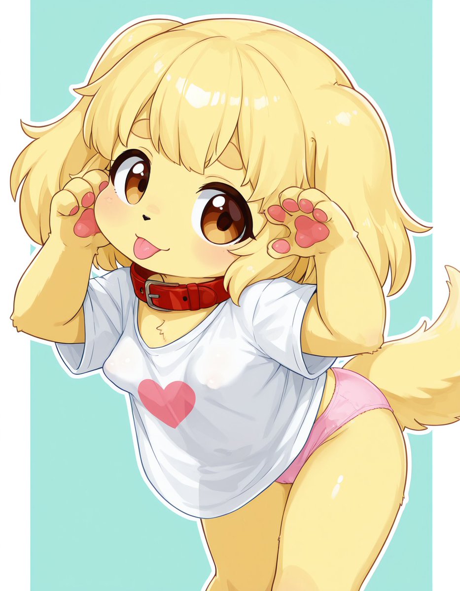 8PkVXItA3455GgQ's tweet photo. ゴールデン・レトリバー風味のワン娘
#AI　#Kemono　#Furry https://t.co/0yAYA4q9P9