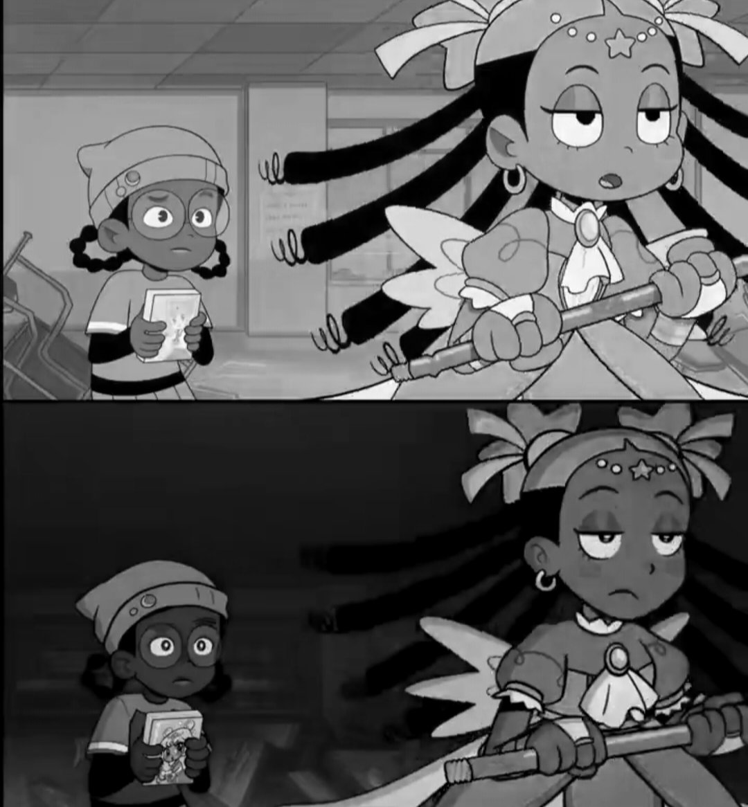 bellirai's tweet photo. @mufinwheats I do think the values are a little too saturated/dark and it makes the finer details harder to see in scenes like this (like their hair against the backgrounds) https://t.co/pZiecrsqal