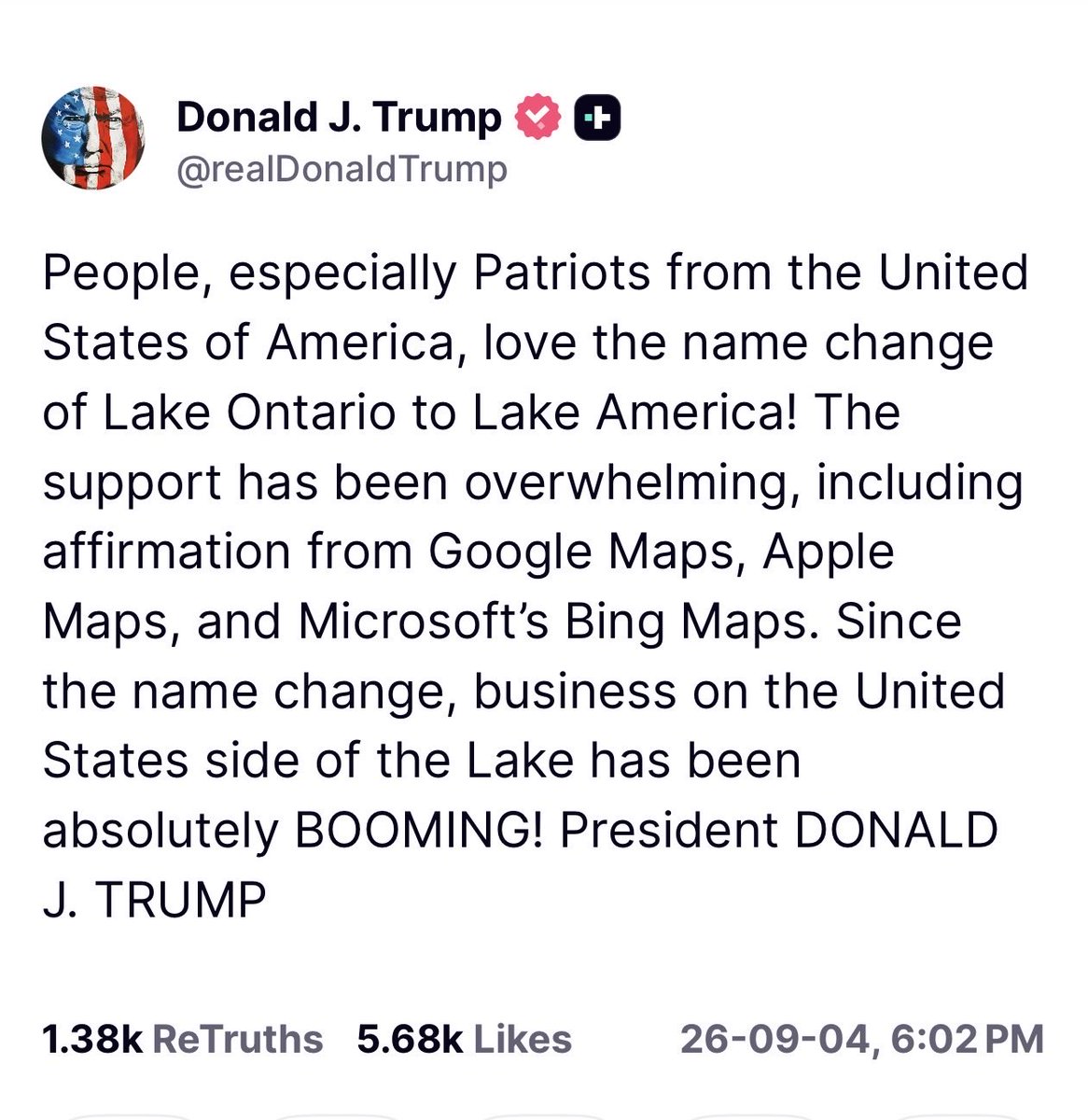 marlene4719's tweet photo. It’s still Lake Ontario.  
It’s still the Gulf of Mexico. 
And you are still a fucking paedophile. https://t.co/Yj9R1hud5D