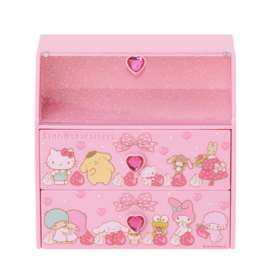 pamepamekyun's tweet photo. 9月中旬からのサンリオ+景品かわいい！チェスト欲しかったので嬉しい🐑🎀 https://t.co/s9IalEt8zi