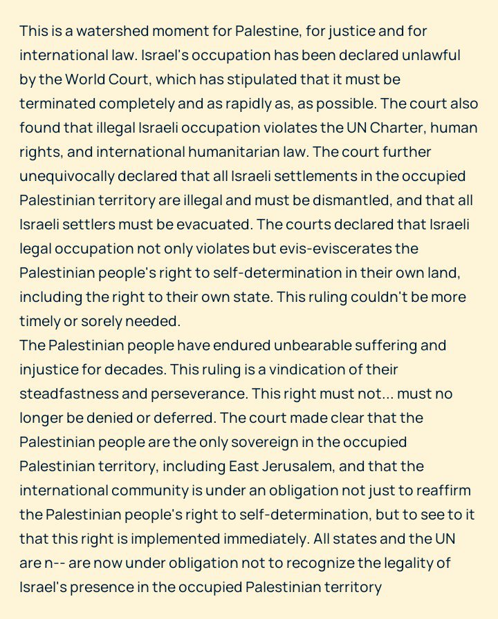 hidebo1592's tweet photo. 🚨 速報：

国際司法裁判所は「イスラエル国」を違法と宣言し、パレスチナの土地および領土からの撤退を命じました。 https://t.co/attlXsQRhs