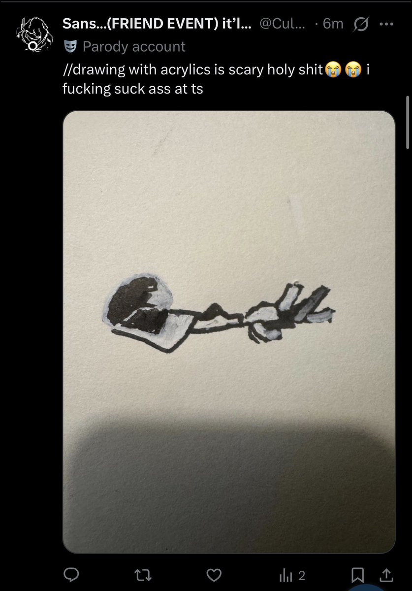 BrotherlessFool's tweet photo. //moot might be going mad(time)

😭😭😭😭 https://t.co/CZLFDfJLUm
