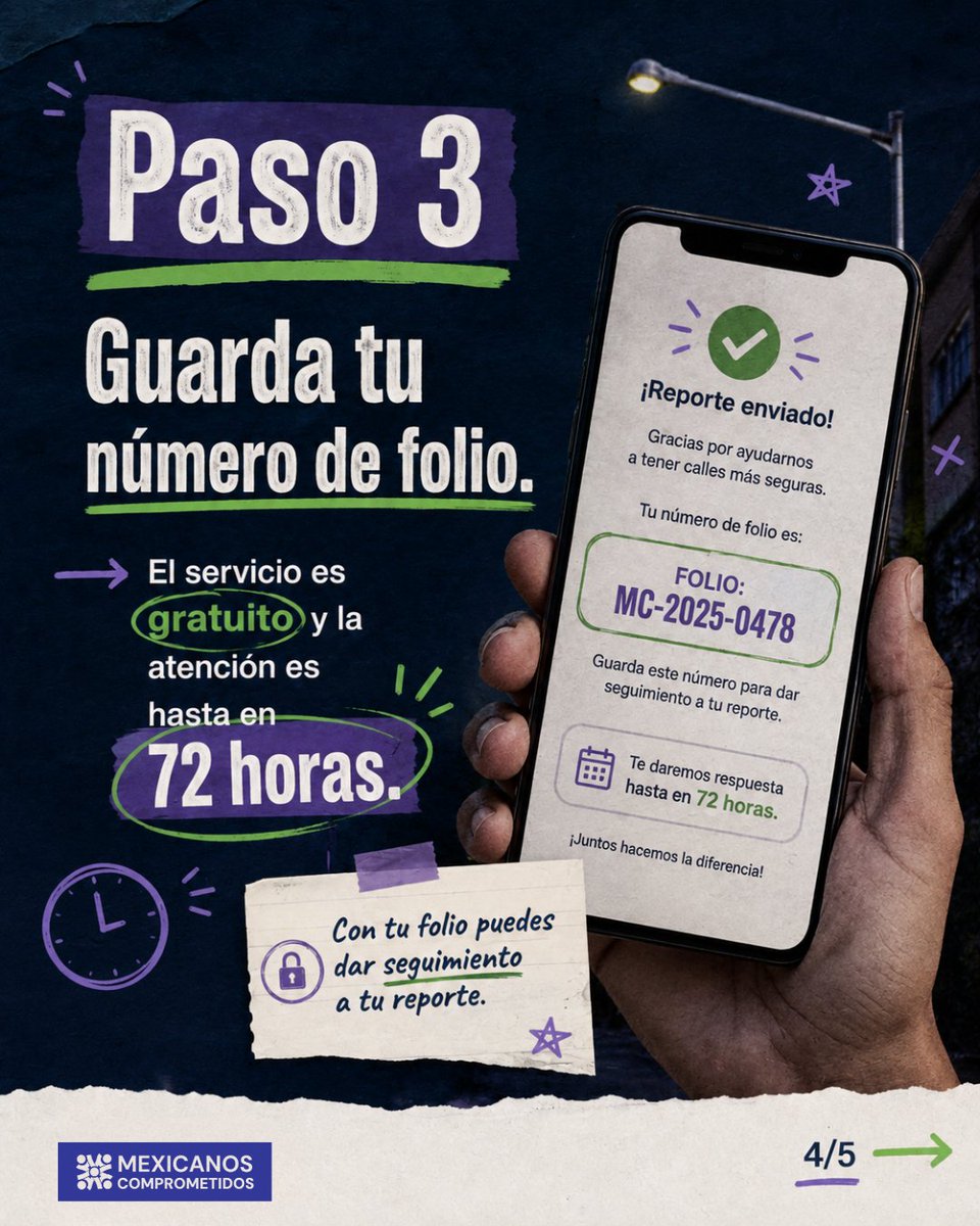 MxComprometidos's tweet photo. Luminaria apagada en tu calle? Repórtala gratis: 📞 (998) 361-7387 | WhatsApp (998) 980-0393 | https://t.co/6tlbDQCmb4. Toma 2 minutos y hace la diferencia. #QuintanaRoo #MexicanosComprometidos https://t.co/81qnOrAag4