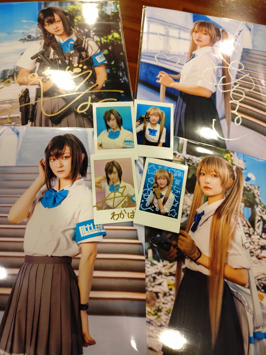 stich_suki's tweet photo. グッズ見返したらあわつさんと星守紗凪さんのサイン付きチェキが½で出たのは激アツすぎるわ〜
#舞台リトアモ https://t.co/FXM2bkOqbz