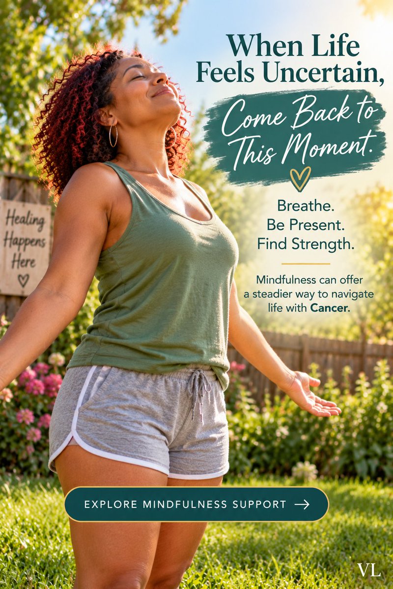 2trytoo's tweet photo. Finding steadiness during a cancer journey can be difficult. Explore mindfulness practices designed to help people with cancer develop a calmer, more grounded approach in difficult moments. See comments.
#MindfulnessAndCancer #CancerSupport #CancerWellness #MindBodySupport #Ad https://t.co/wZTlpPziqp