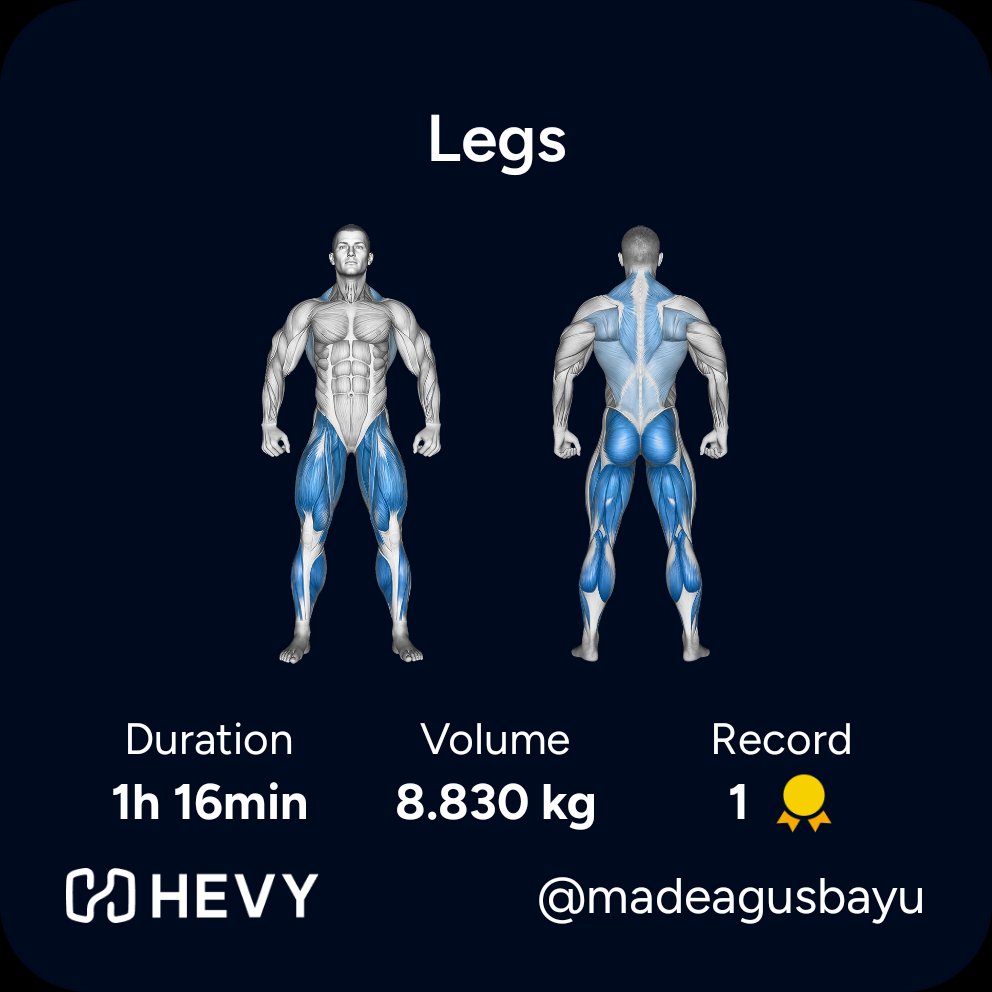 dumpandpumps's tweet photo. Leg Day - 5 Sep 2026
New record for calf raise in one volume set (120x12x2) https://t.co/OpEMMULBGE