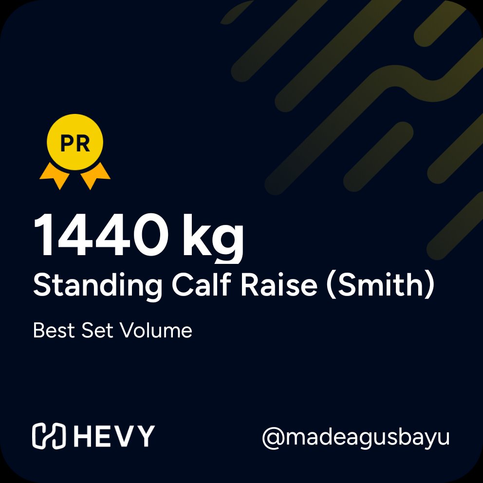 dumpandpumps's tweet photo. Leg Day - 5 Sep 2026
New record for calf raise in one volume set (120x12x2) https://t.co/OpEMMULBGE