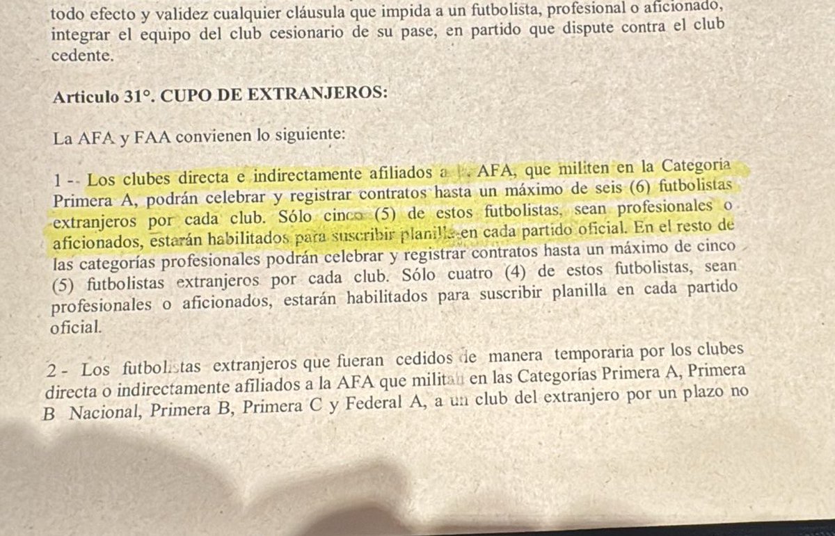 GerGarciaGrova's tweet photo. ¿Que dicen los reglamentos?

1📸 Hasta seis extranjeros registrados en AFA

2📸Máximo de cinco extranjeros estarán habilitados para suscribir planilla.

👉#Boca manifiesta estar en regla y #Velez avanza para reclamar los puntos. https://t.co/ek7KBQ3oxW