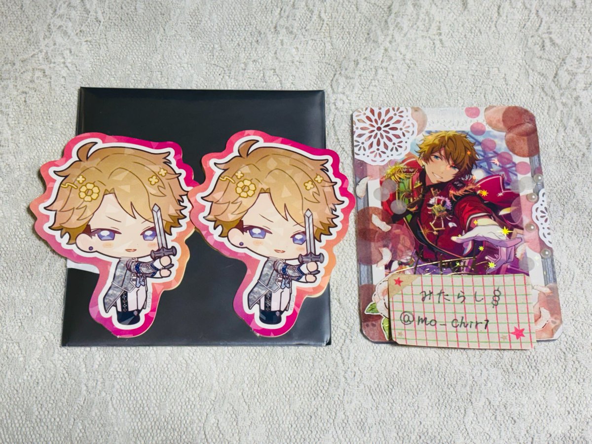 mo_chir1's tweet photo. @mo_chir1 
〖 交換 〗
あんスタ　アニカフェ
スタフォニ　ステッカー

譲 : 嵐

求 : 泉　or　定価 + 送料

郵送のみ
お気軽にお声がけください！ https://t.co/UQFVUOvs0u