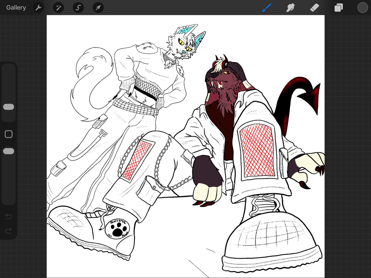 bearlymoosh's tweet photo. @AmelieJadeVT Definitely not done but a WIP for me n my best friend @Mephistofleas :3c https://t.co/e1wo09is5o