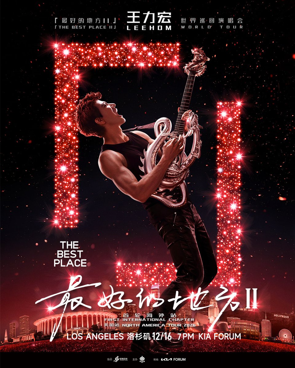 thekiaforum's tweet photo. ON SALE NOW - Wang Leehom is coming to the Kia Forum on December 16! Get tickets now for The Best Place II World Tour: live in Los Angeles 🎸: https://t.co/MA7yFWhgOz https://t.co/UF4sCBh2OV