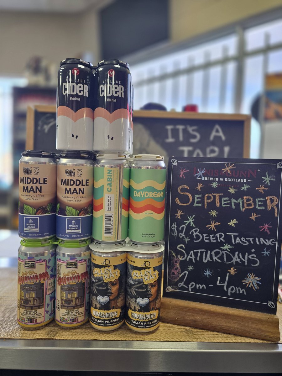 Tracksidebeer's tweet photo. 😍Tasting Tomorrow! 2-4PM😍

Join us tomorrow between 2-4pm for another Trackside Tasting! Try all five of these for only $2 and get 5% off ANY beer purchase. 

See you tomorrow! https://t.co/Aw3iIQdNov