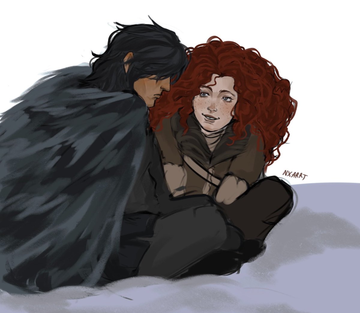 Nxarrt's tweet photo. Jon and Ygritte doodle
#asoiaf https://t.co/RoLl5PXL81