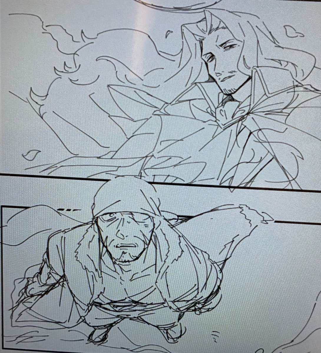 Syouiti_game's tweet photo. 描くかもしれないしこれっきりかもしれないけど自陣おじさま達の再会見たいです
なんか接点...！ないですか....！？ https://t.co/VqwOB9IUCn
