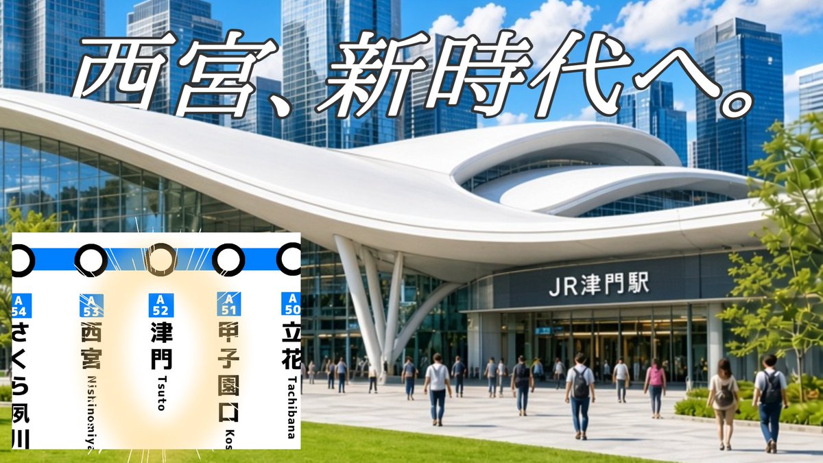Aonami_Official's tweet photo. JR神戸線の西宮新駅の動画ですが、
なんと投稿3日目で15万回再生されてます！

そして登録者数も遂に大台の1000人突破！
いつもご視聴ありがとうございます！

https://t.co/kv9hON9ar9 https://t.co/6hY72uUx7d